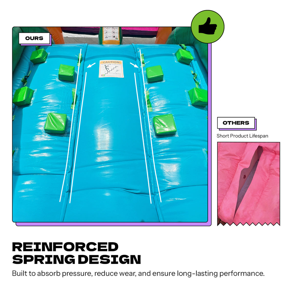 POP JUMP Electric Island 28' Obstacle Course with Dual Lane Waterslide & Deep Pool