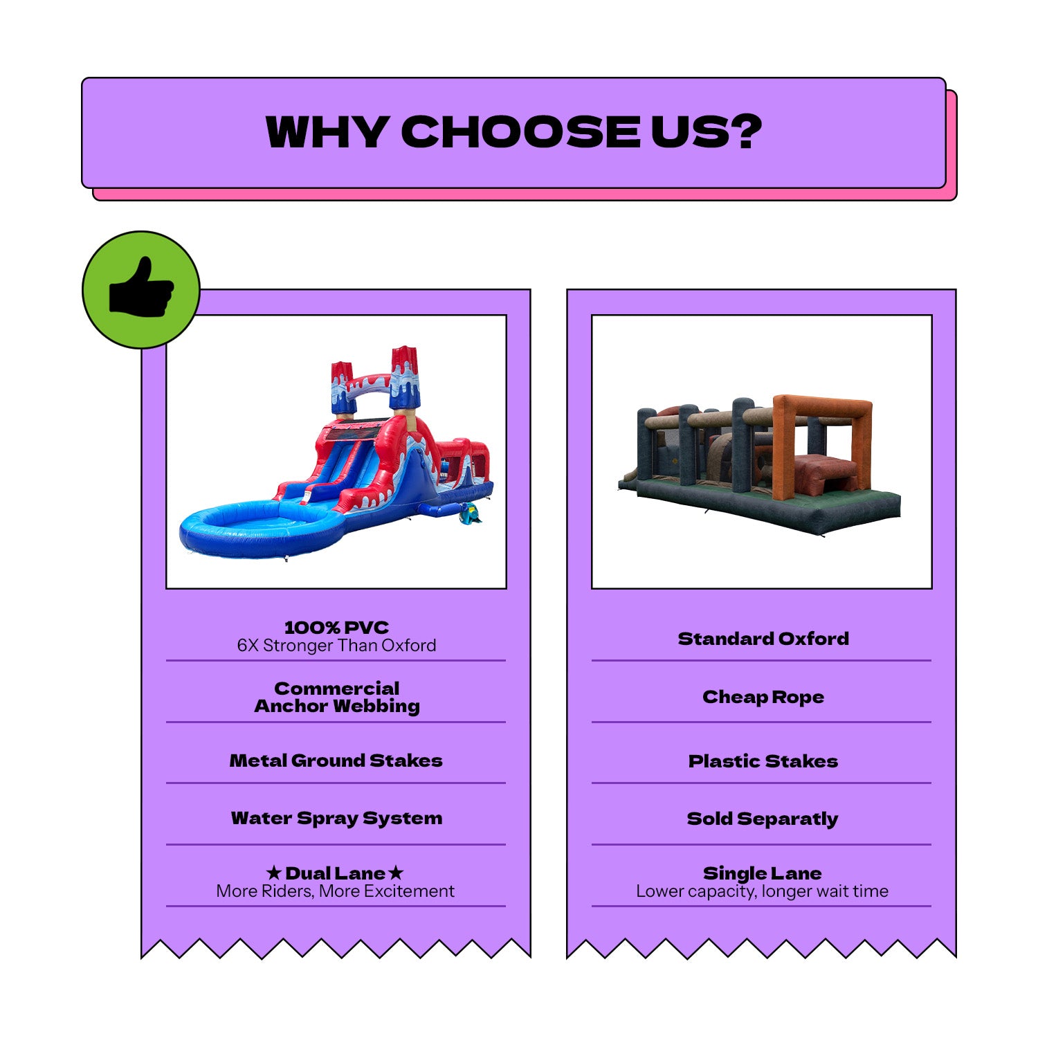 ( PRE-ORDER Ships AUG 24) POP JUMP Ice Rocket 28' Obstacle Course with Dual Lane Waterslide & Attached Deep Pool