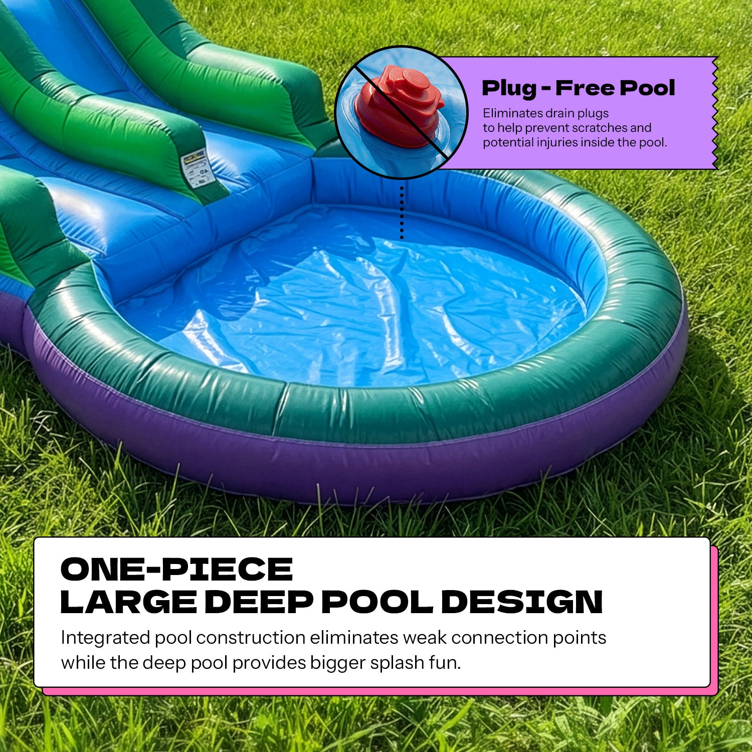 (PRE-ORDER SHIPS MARCH 2) POP JUMP Tropical 28' Obstacle Course with Slide