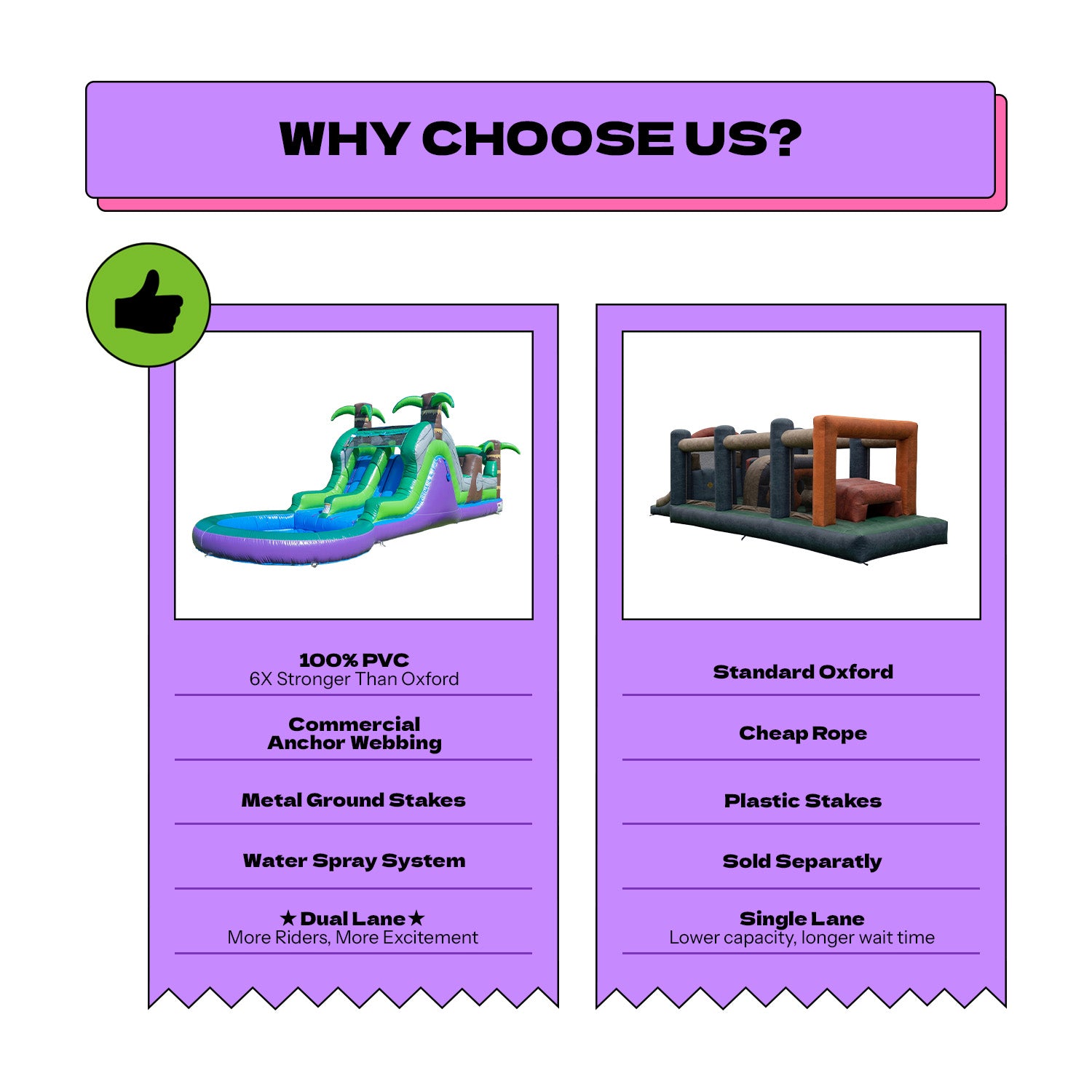 NEW! POP JUMP Tropical 28' Obstacle Course with Slide