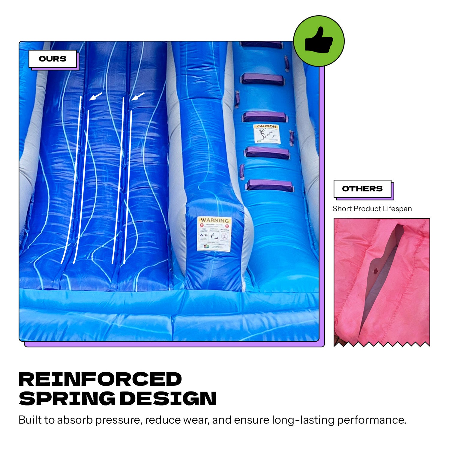 NEW! POP JUMP Tropical 13' Waterslide with Pool