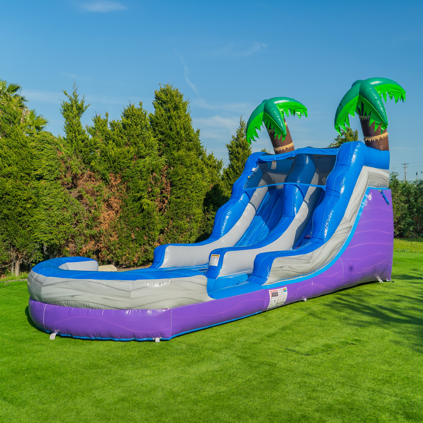 POP JUMP Tropical 13' Waterslide with Pool